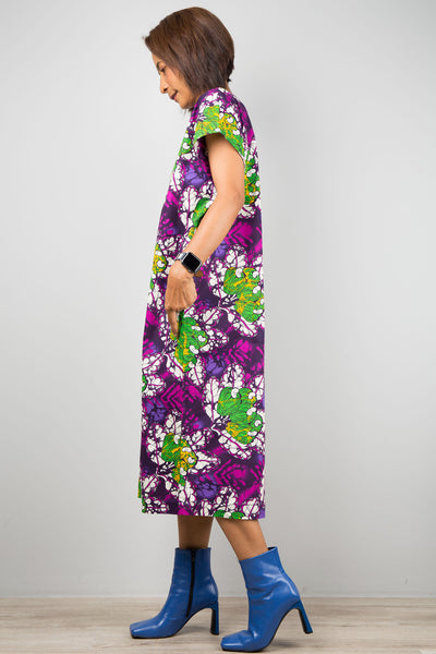 Purple ankara dress