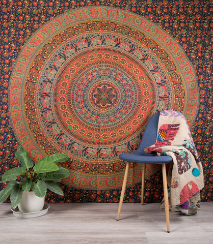 Shop mandala tapestry, boho tapestries, wall hanging tapestries for bedroom, rustic tapestries, bohemian style tapestries