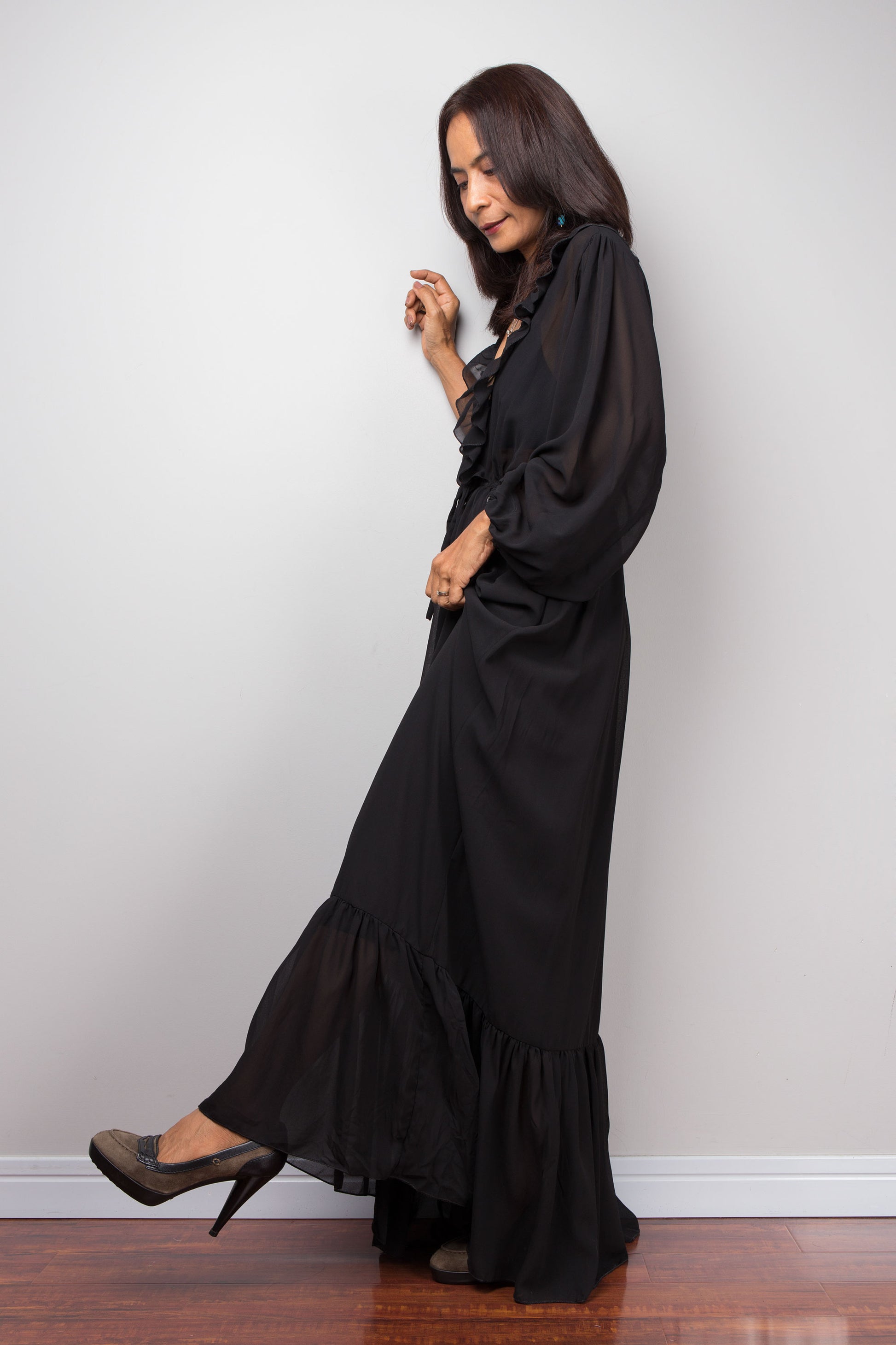 Sheer Black Chiffon dress