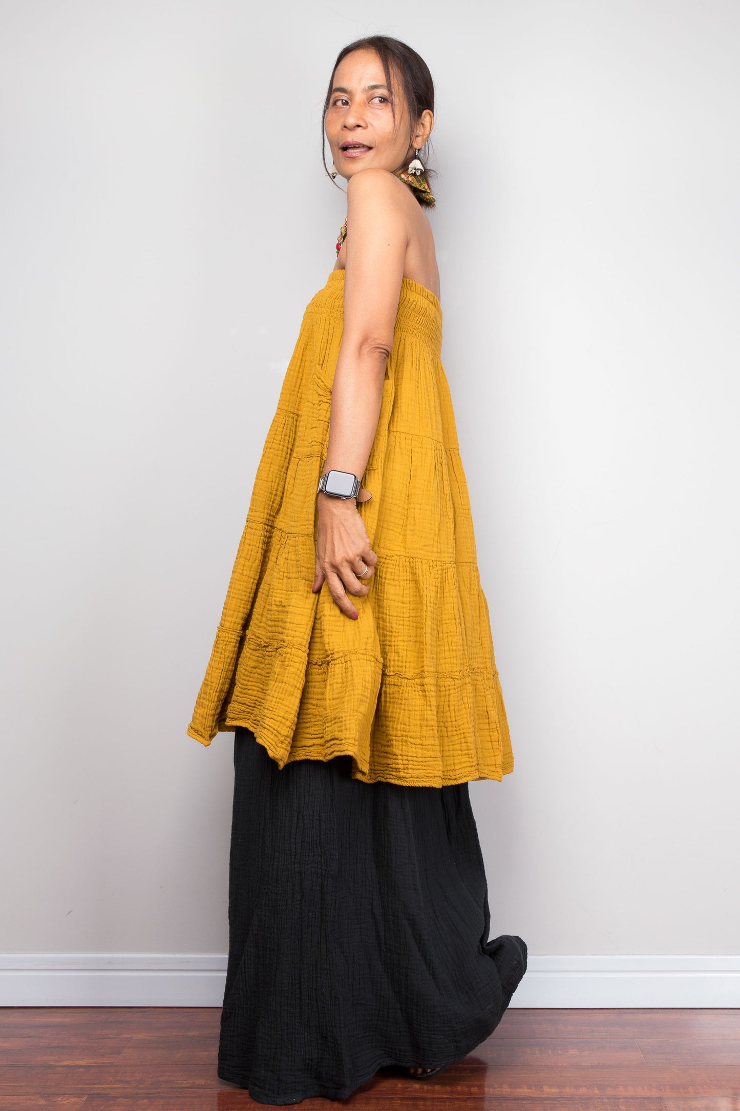 Black cotton pants