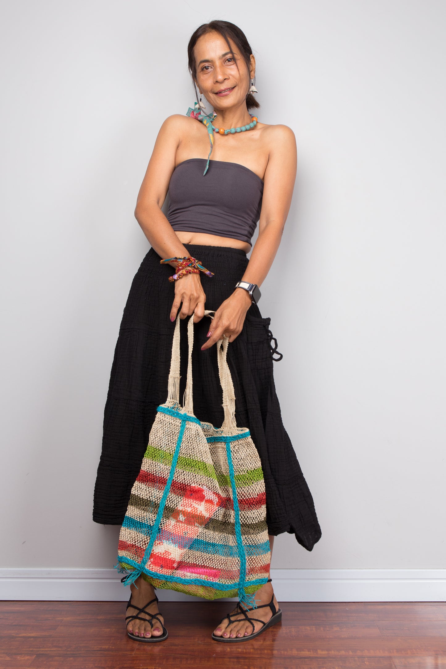 Black cotton skirt