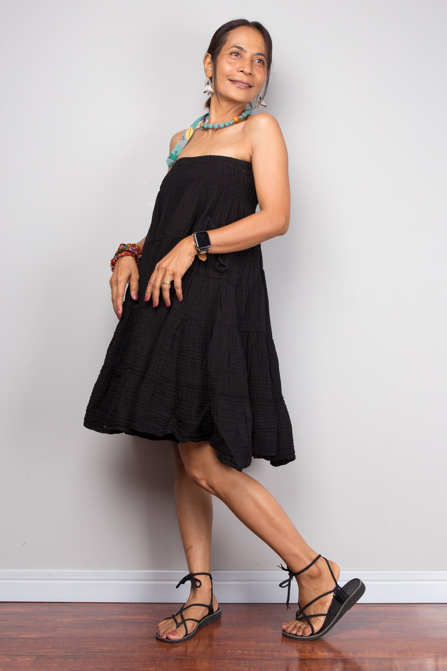 Black cotton skirt
