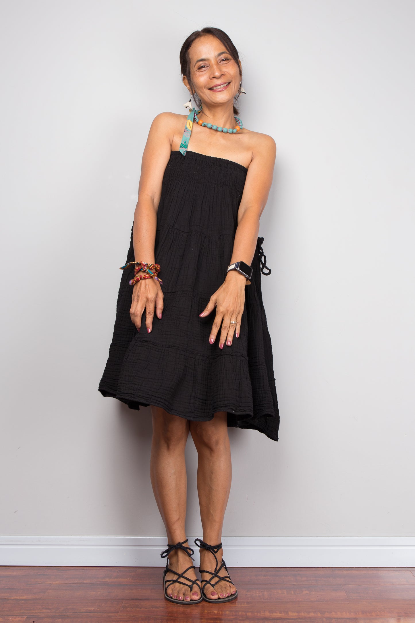 Black cotton skirt