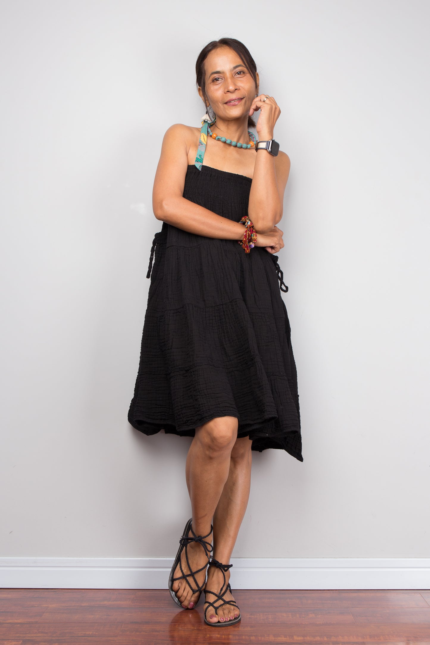 Black cotton skirt