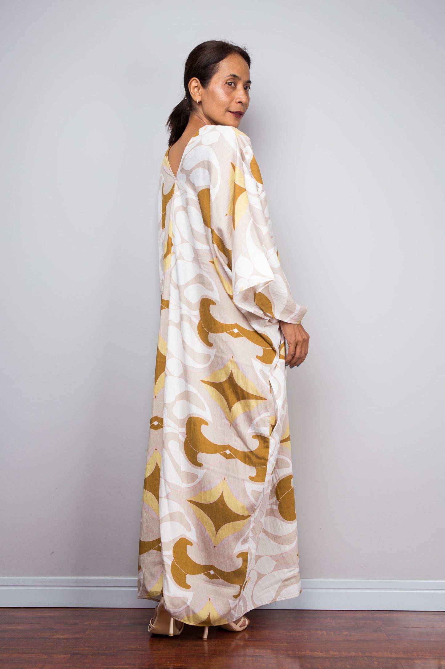 Geblümtes Kaftankleid