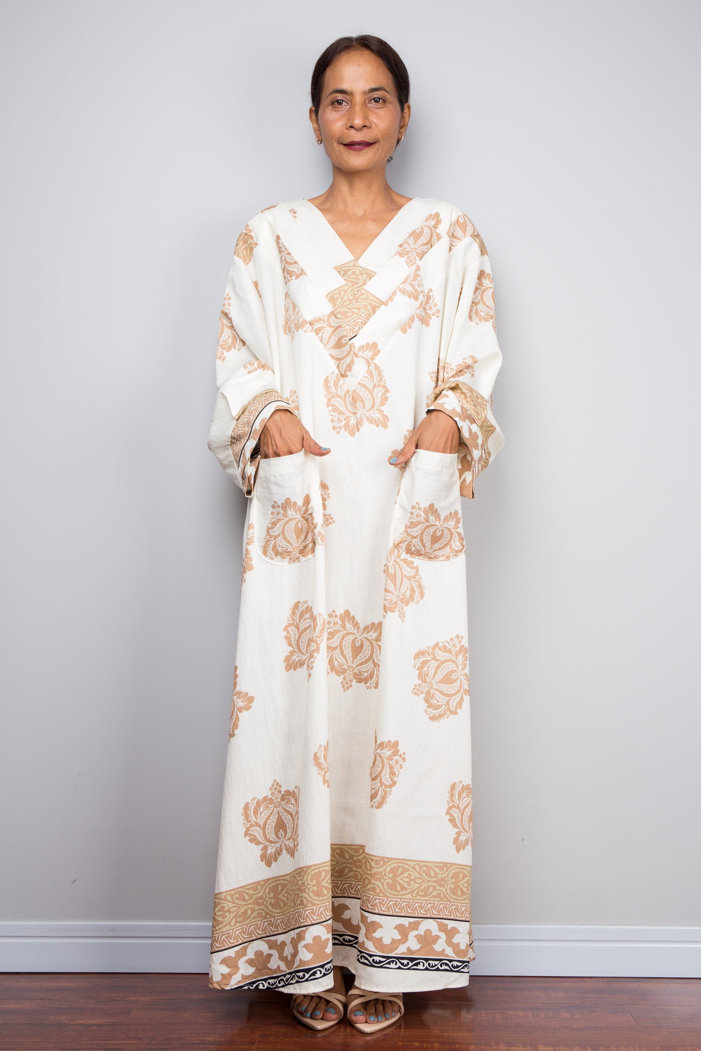 Desert Resort Wear Kaftan Dress, Boho Caftan Dress