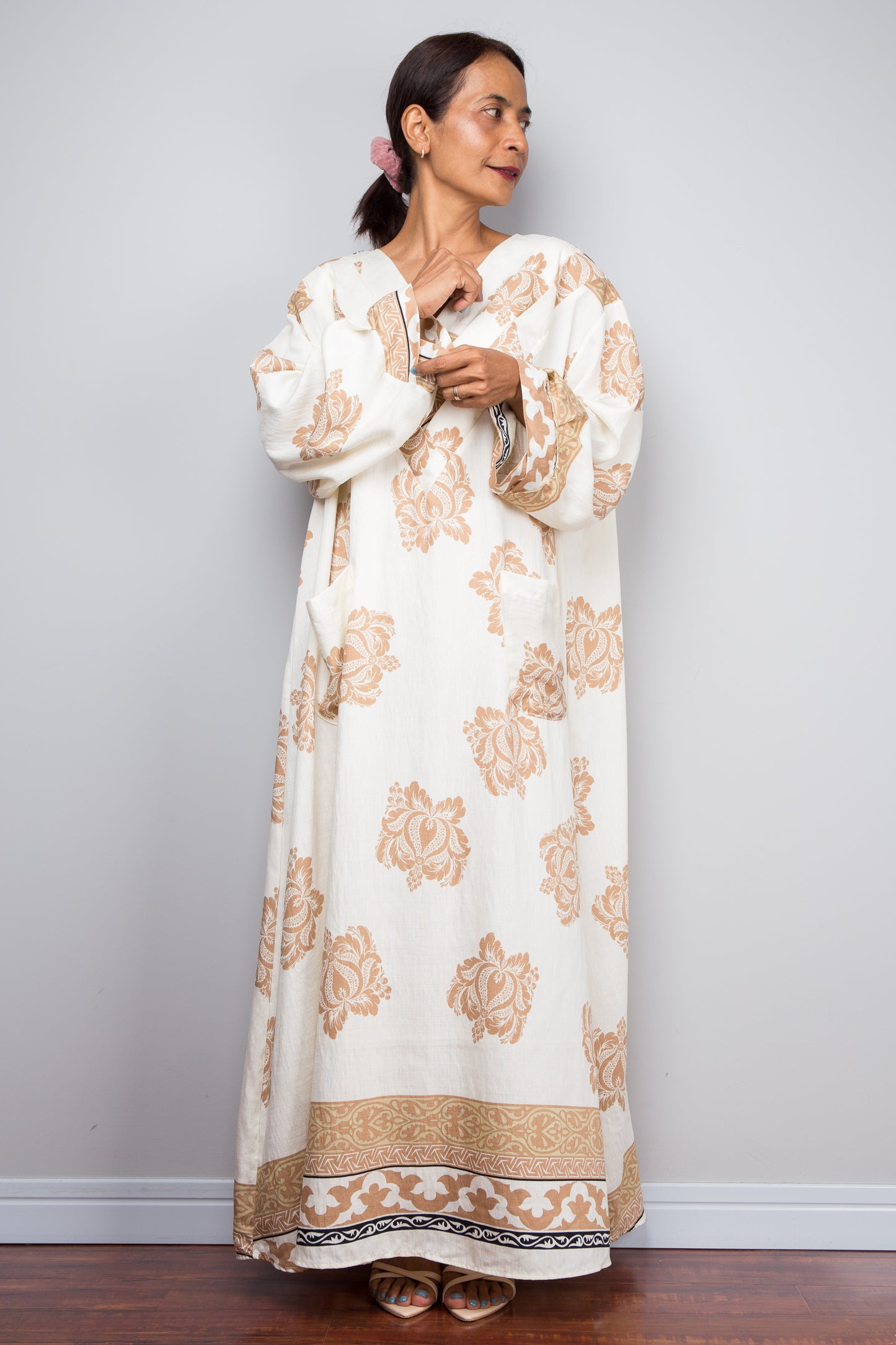 Desert Resort Wear Kaftan Dress, Boho Caftan Dress