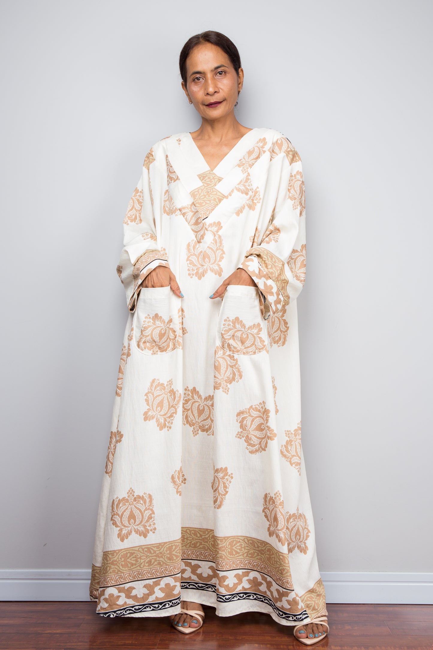 Desert Resort Wear Kaftan Dress, Boho Caftan Dress