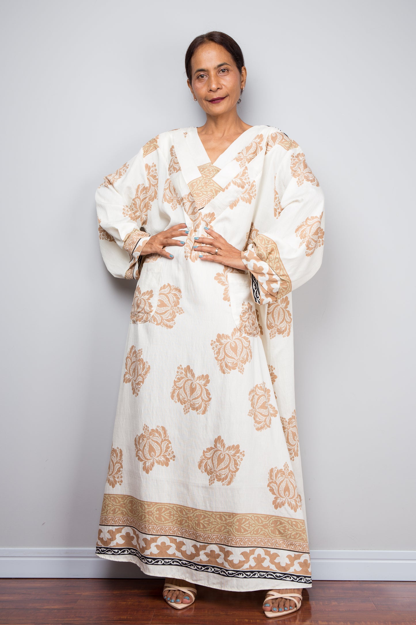 Desert Resort Wear Kaftan Dress, Boho Caftan Dress