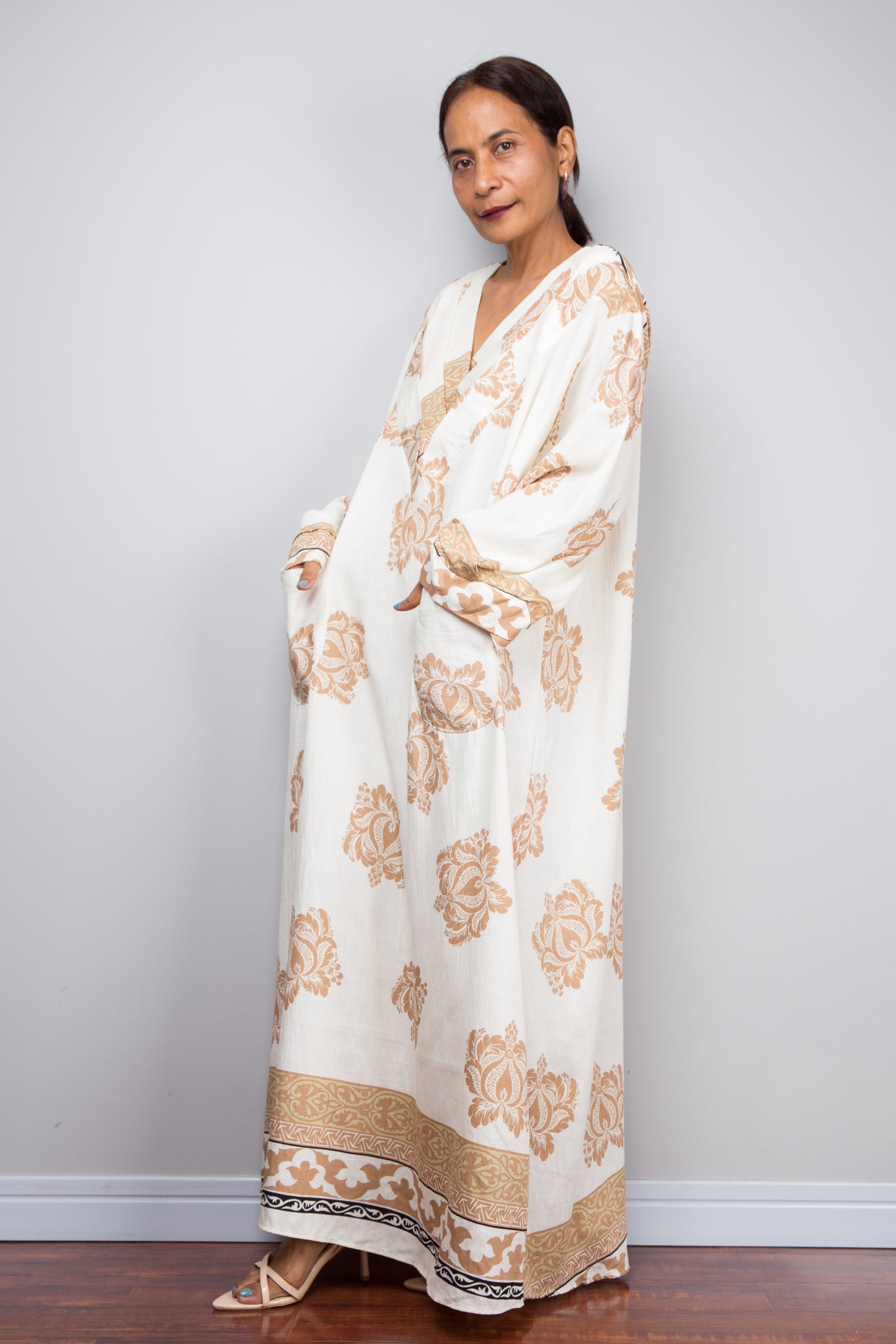 Desert Resort Wear Kaftan Dress, Boho Caftan Dress