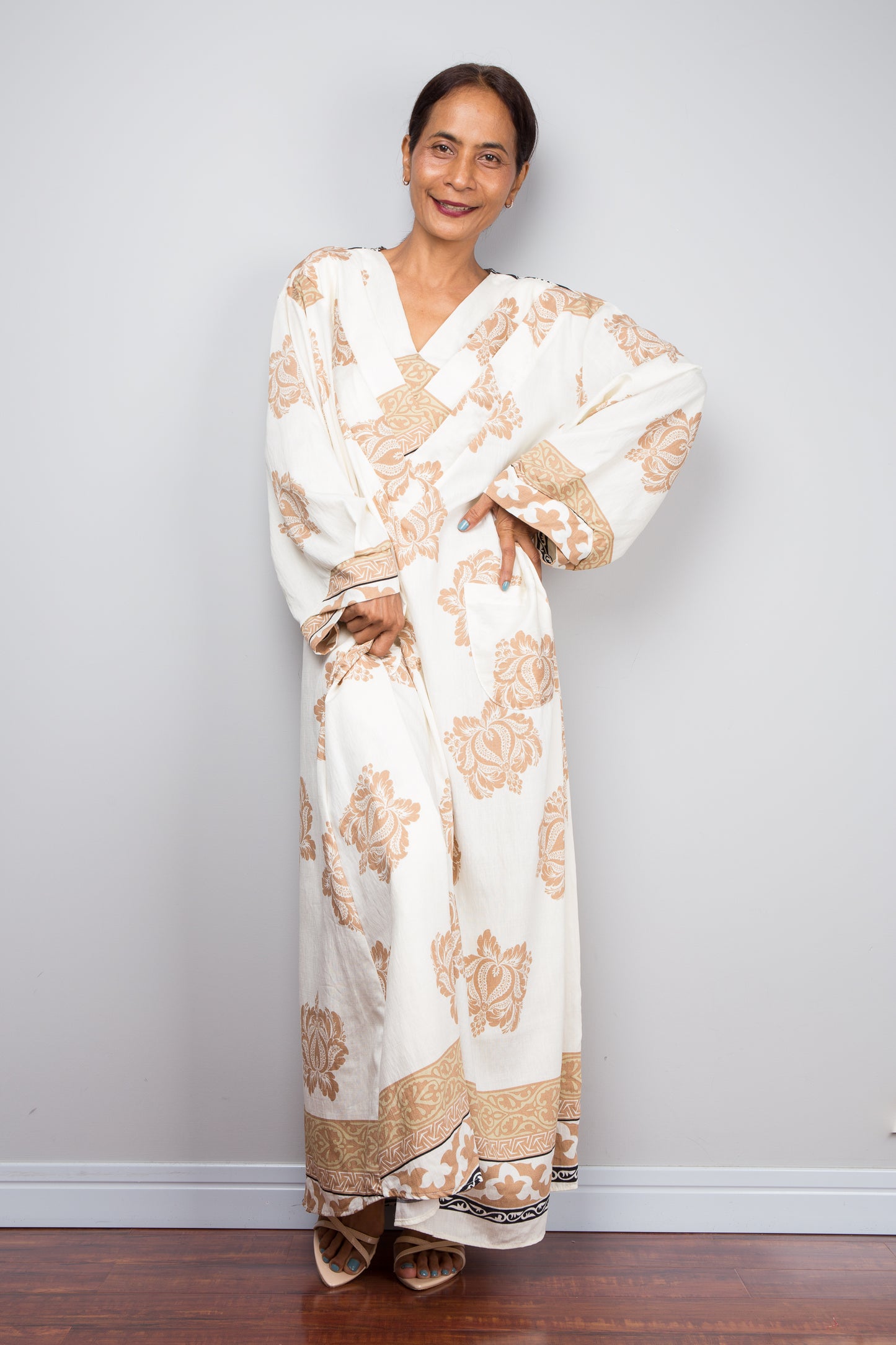 Desert Resort Wear Kaftan Dress, Boho Caftan Dress