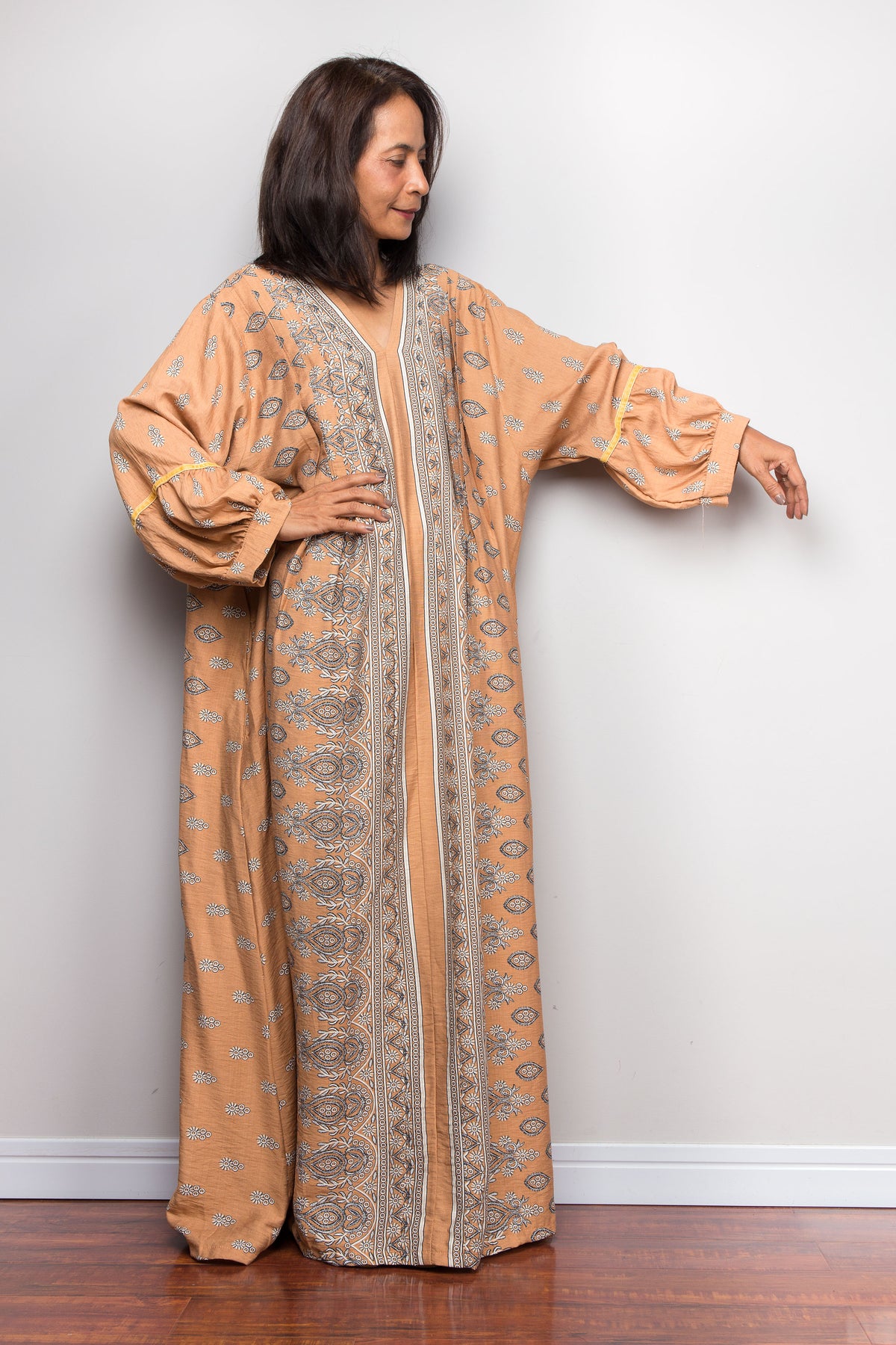 Geblümtes Kaftankleid