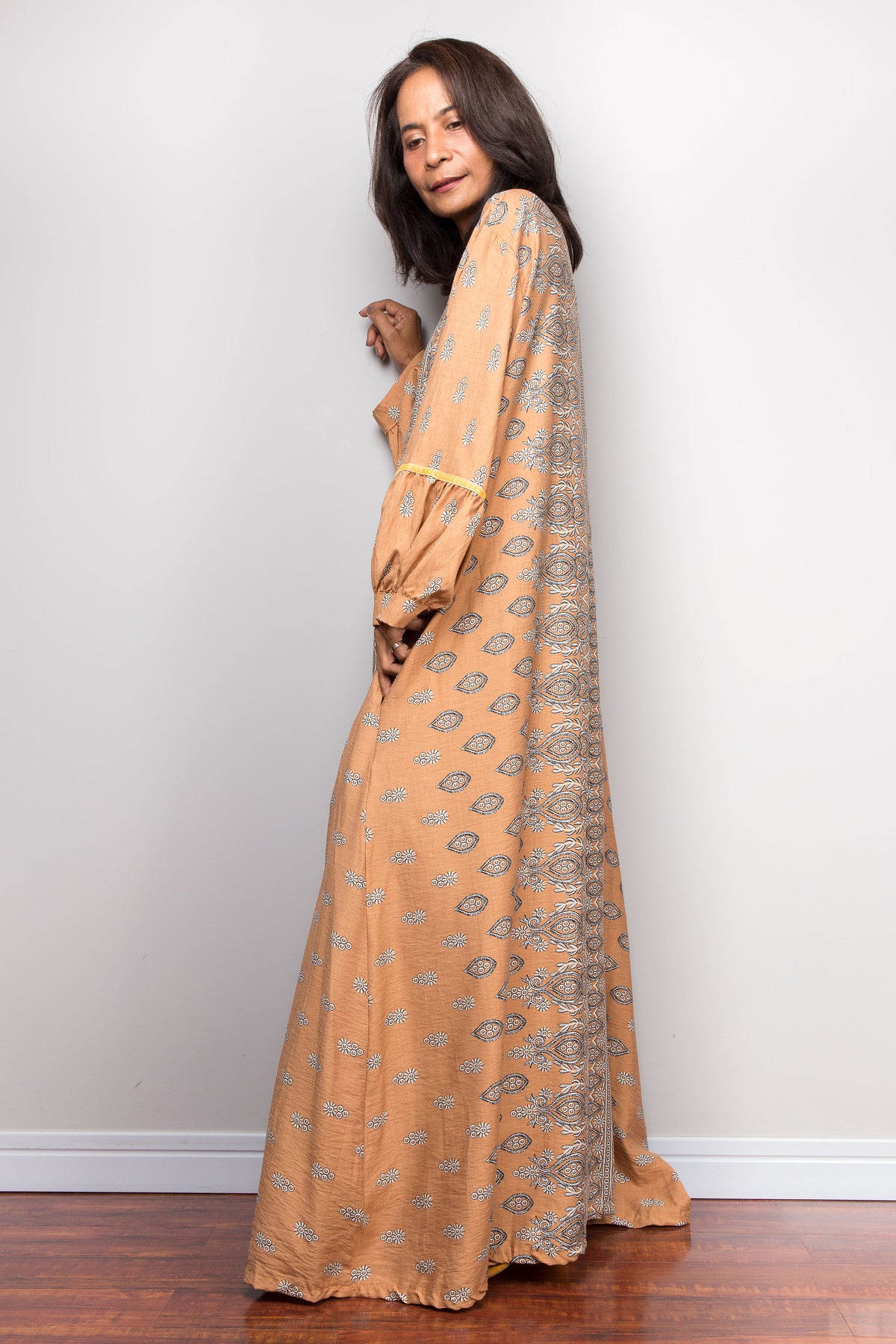 Geblümtes Kaftankleid