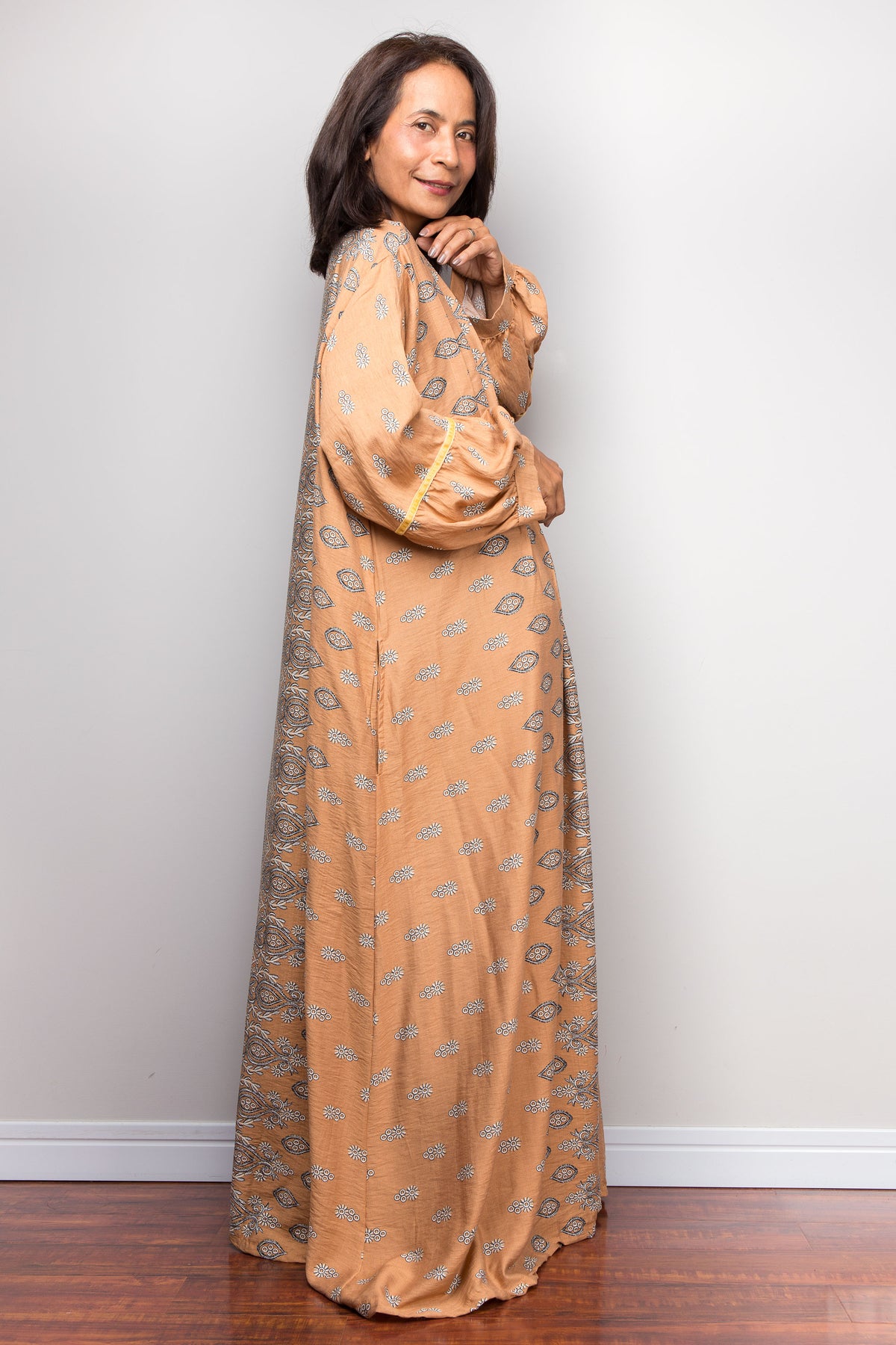 Geblümtes Kaftankleid