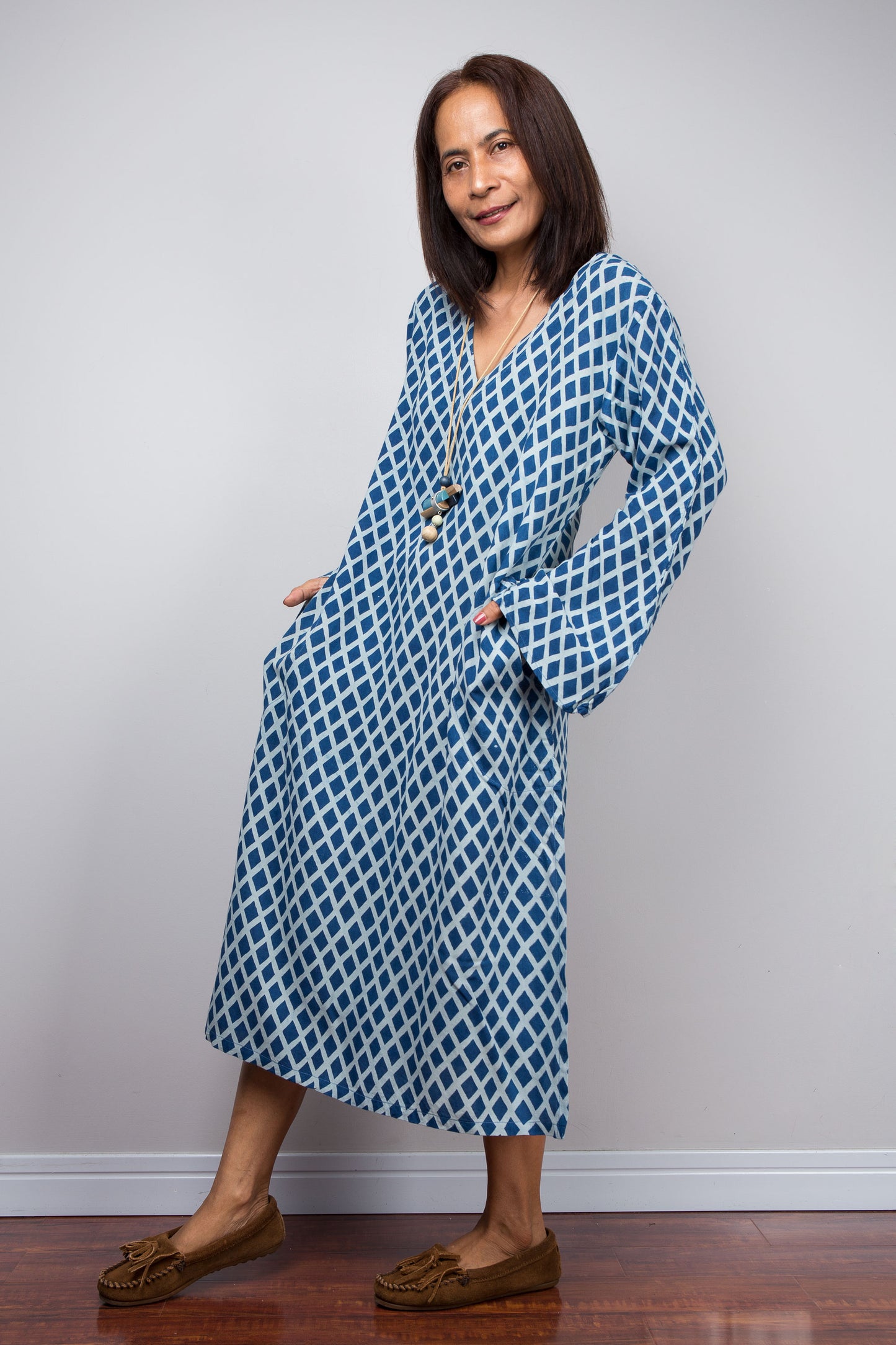 Geblümtes Kaftankleid