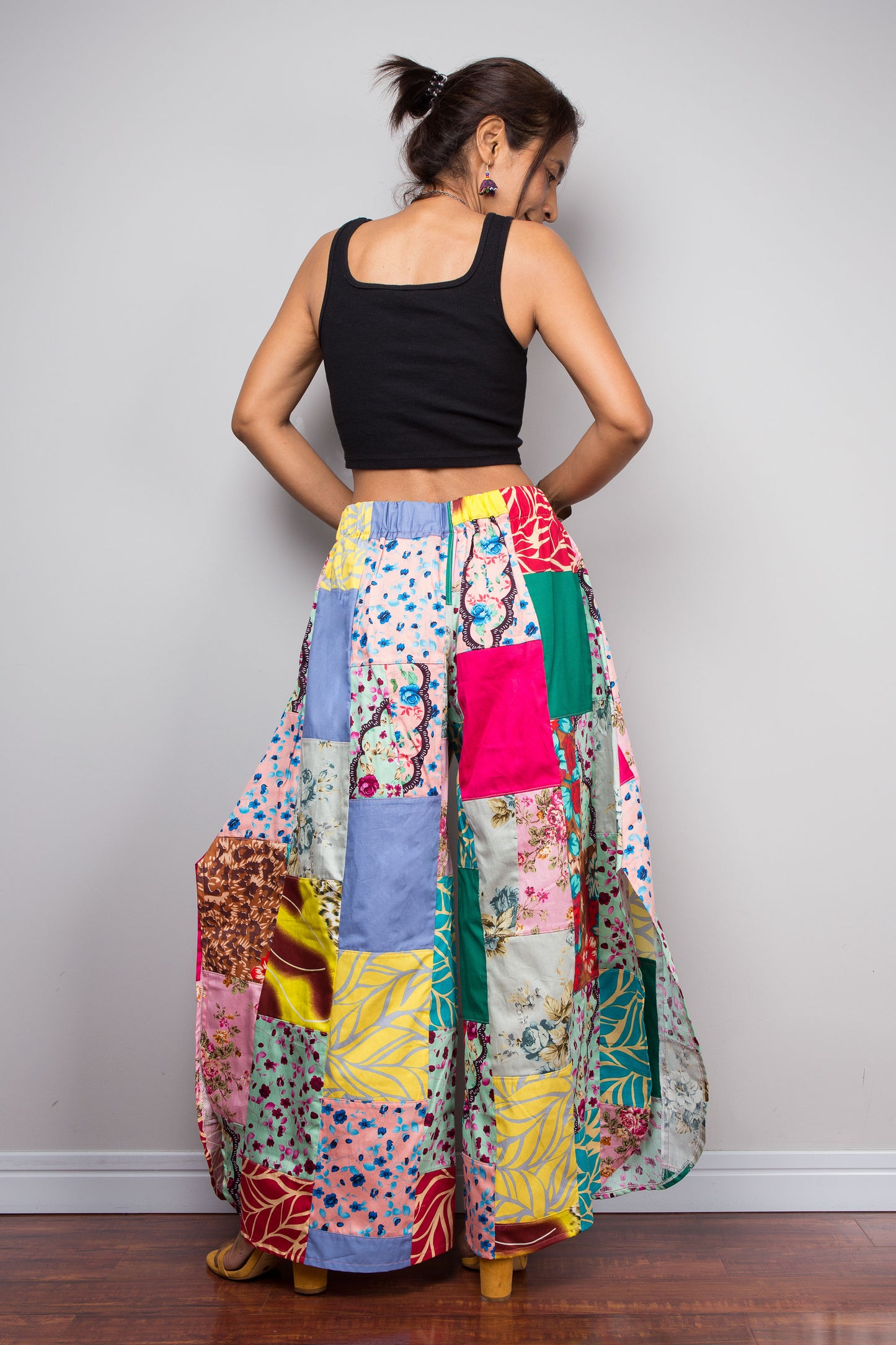 Patchwork Palazzo Pants