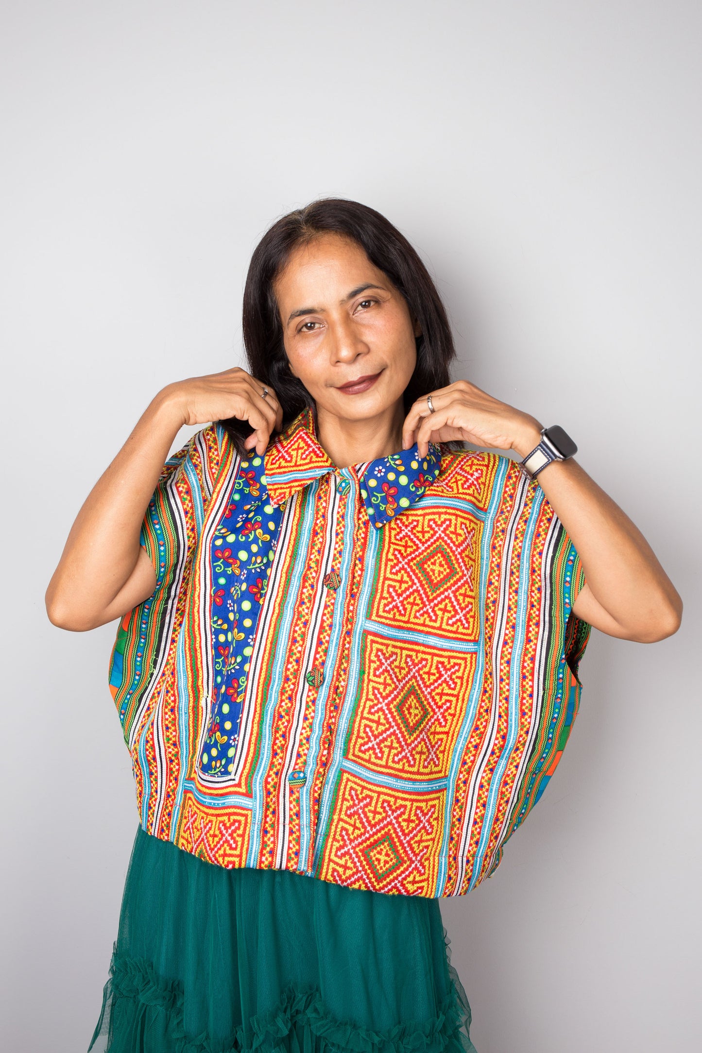 Embroidered blouse top