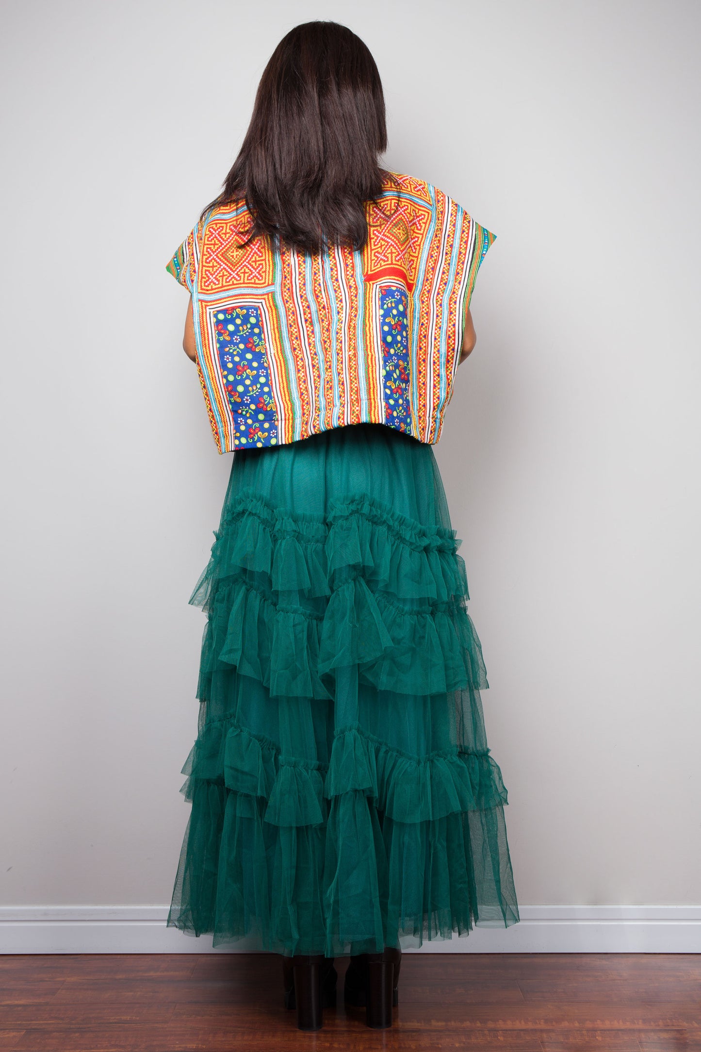 Embroidered blouse top