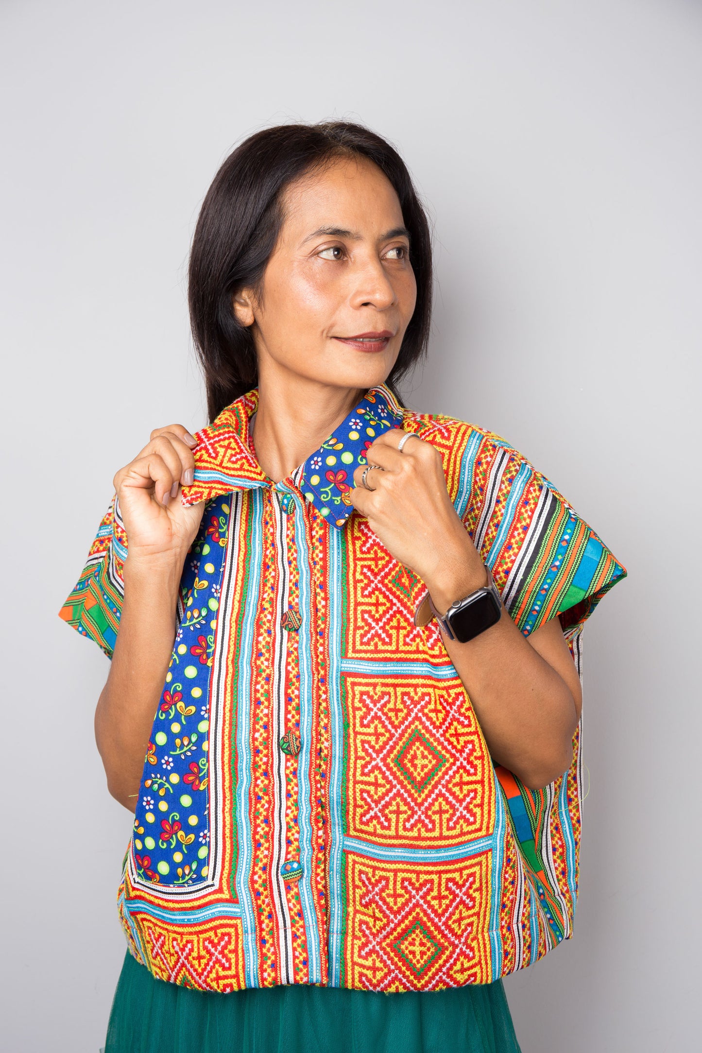 Embroidered blouse top