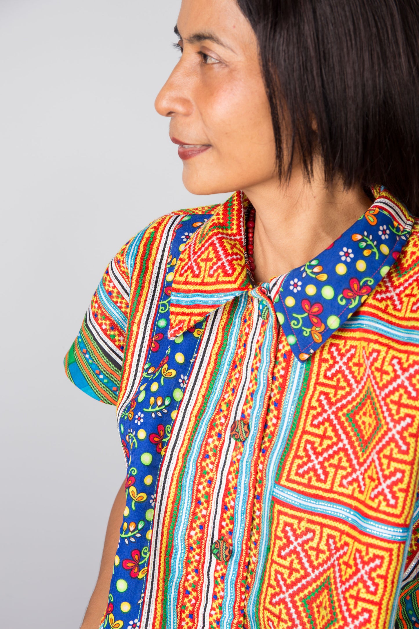 Embroidered blouse top