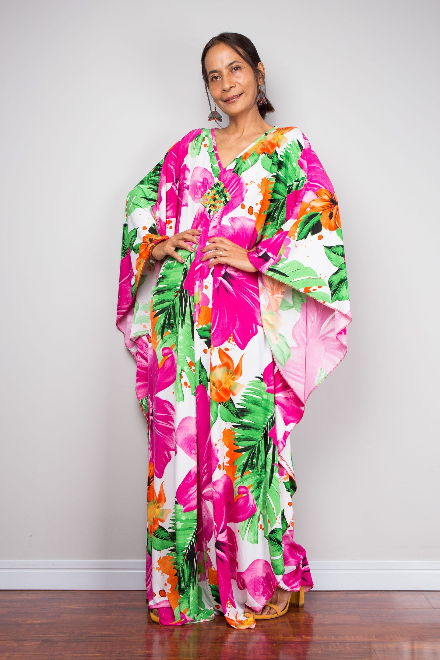 Floral Kaftan Dress