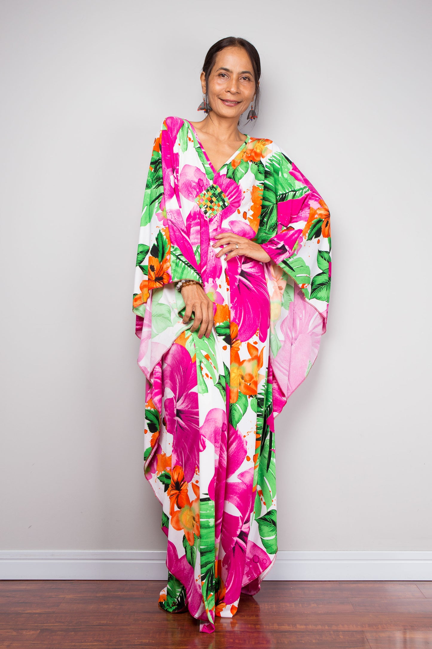 Floral Kaftan Dress
