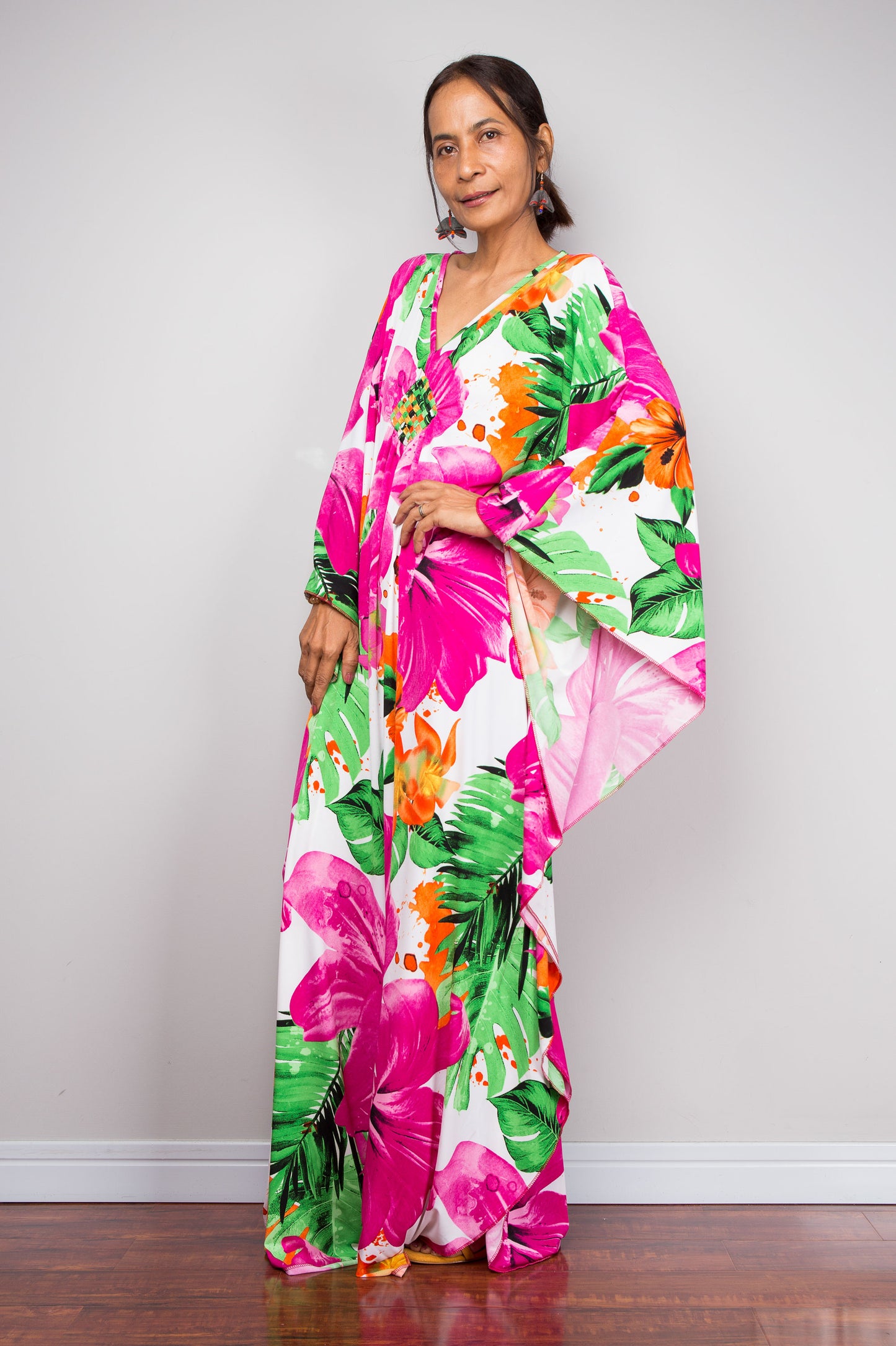 Floral Kaftan Dress
