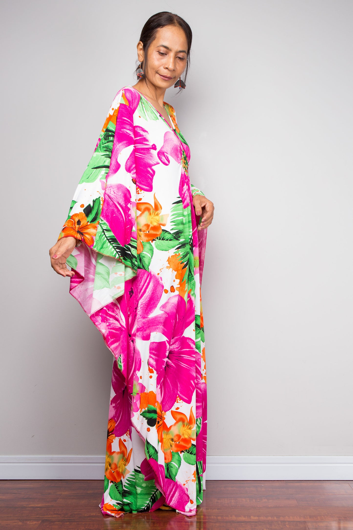Floral Kaftan Dress