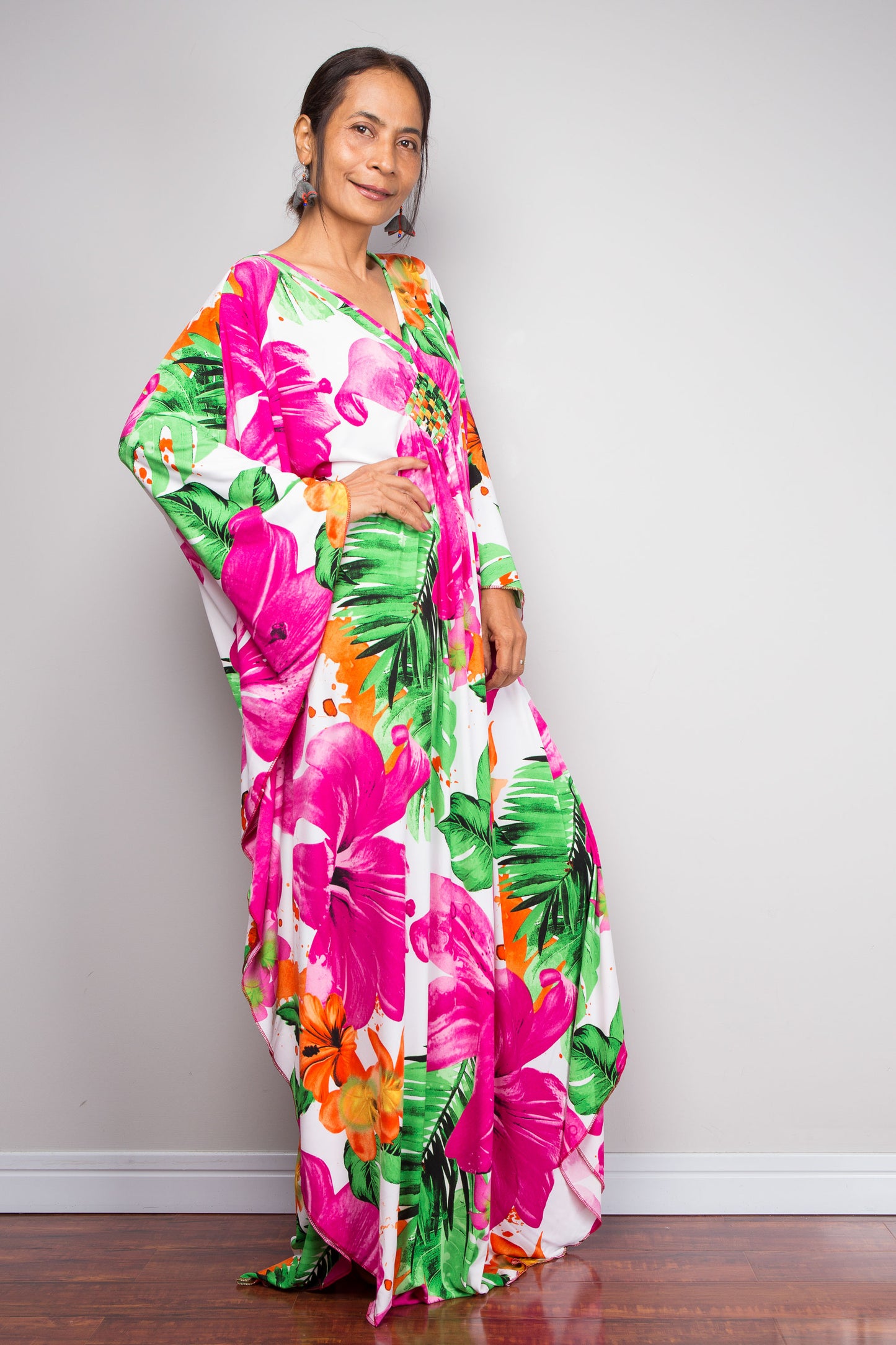 Floral Kaftan Dress