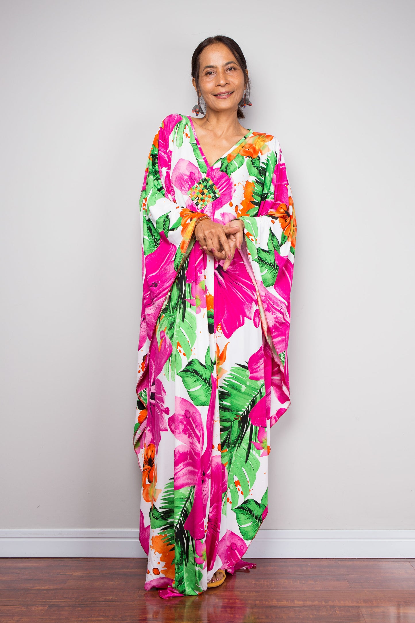 Floral Kaftan Dress