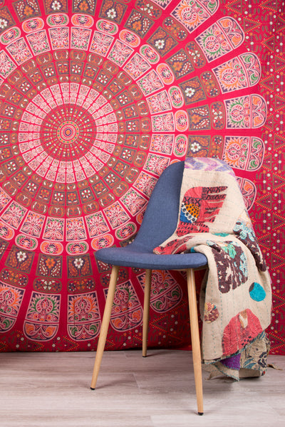 Shop red mandala tapestry, boho tapestries, wall hanging tapestries for bedroom, rustic tapestries, bohemian style tapestries