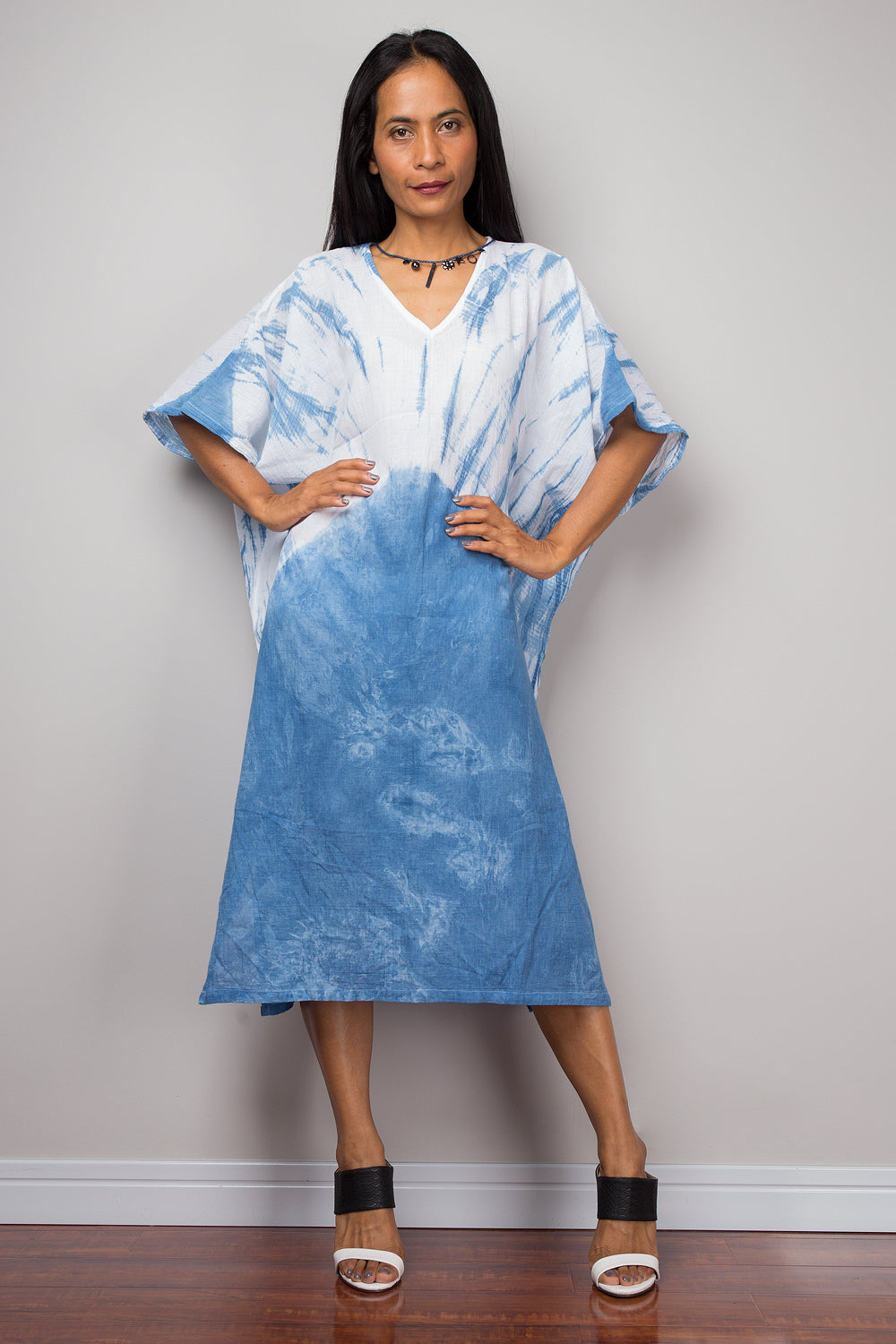 Tie dye midi kaftan