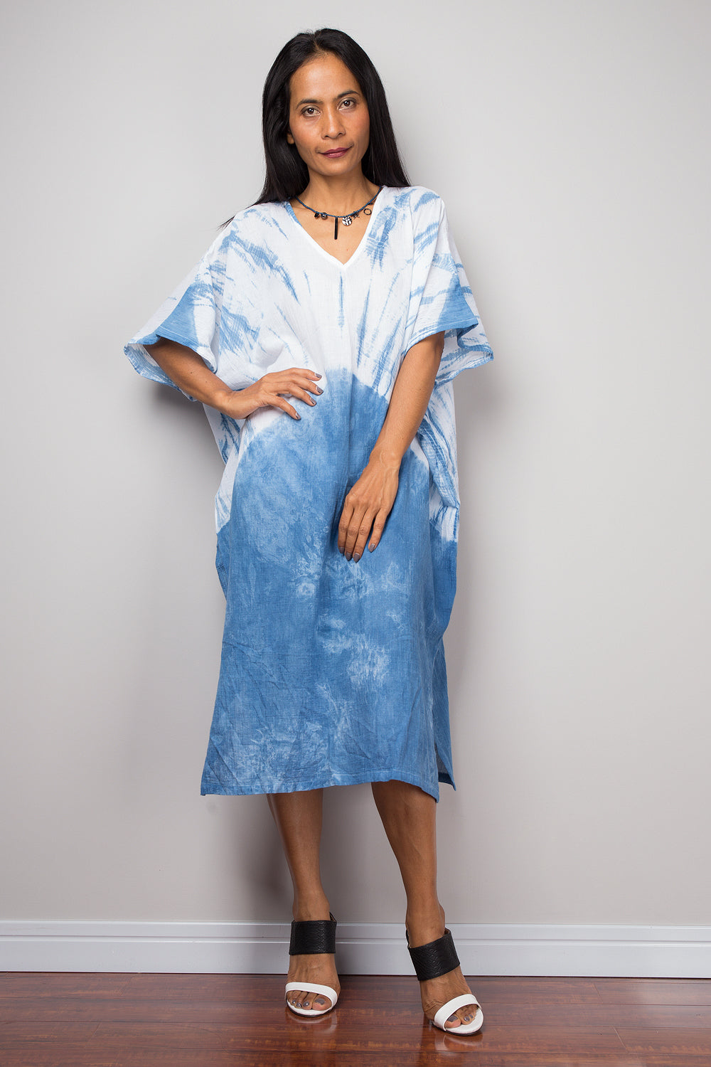 Tie dye midi kaftan
