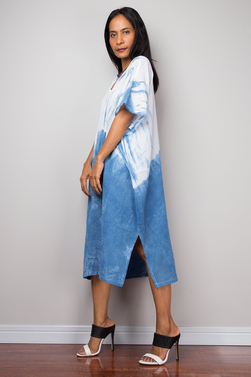 Tie dye midi kaftan