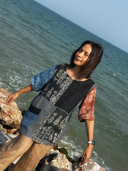 Patchwork Tunic Shirt