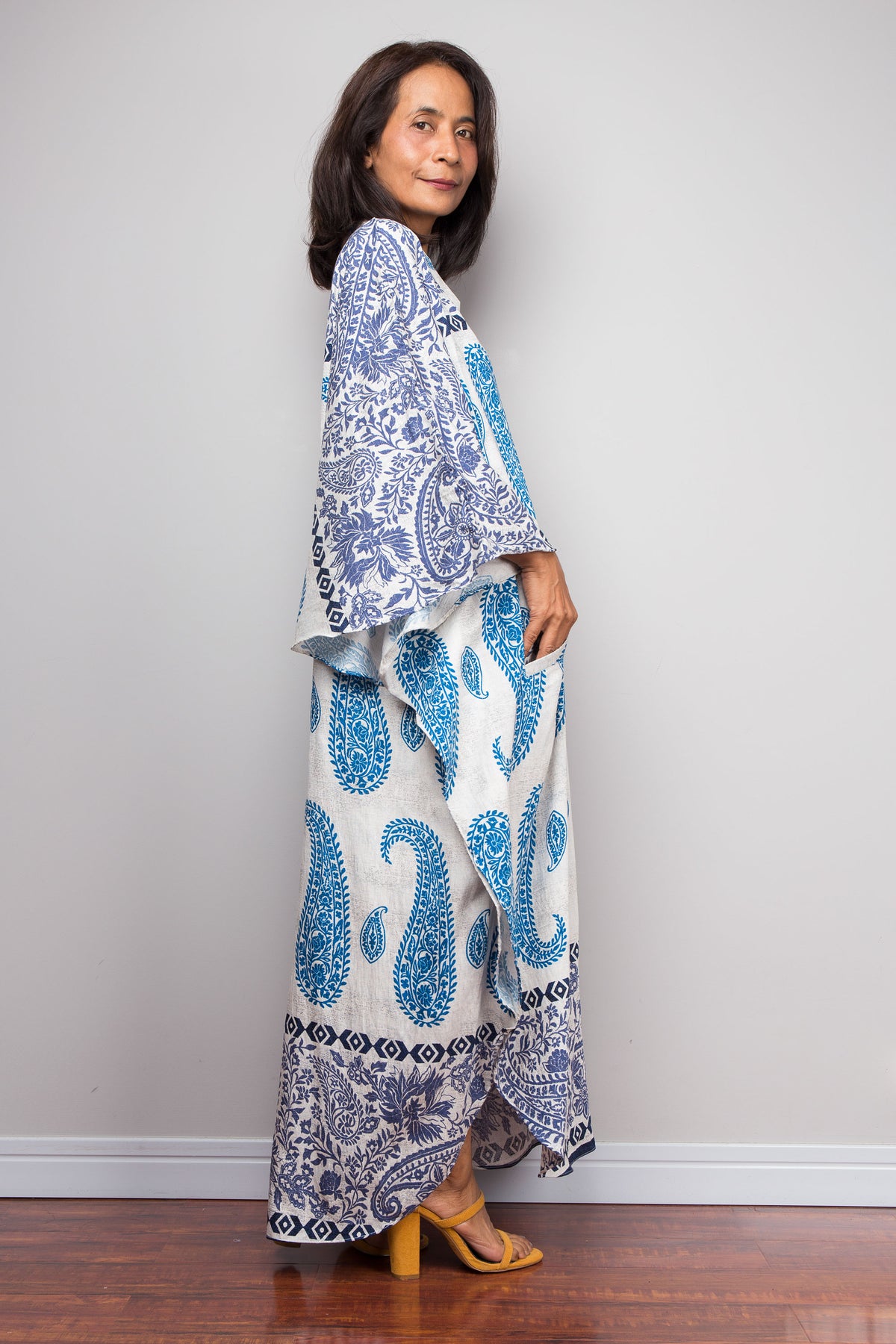 Geblümtes Kaftankleid