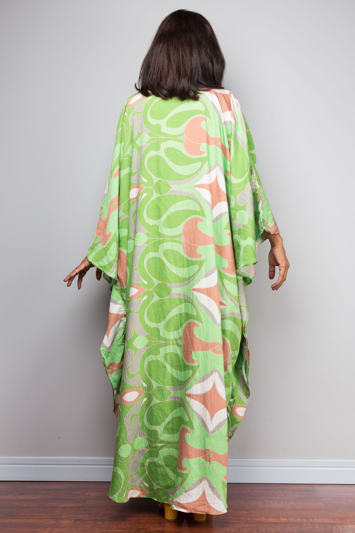 Geblümtes Kaftankleid