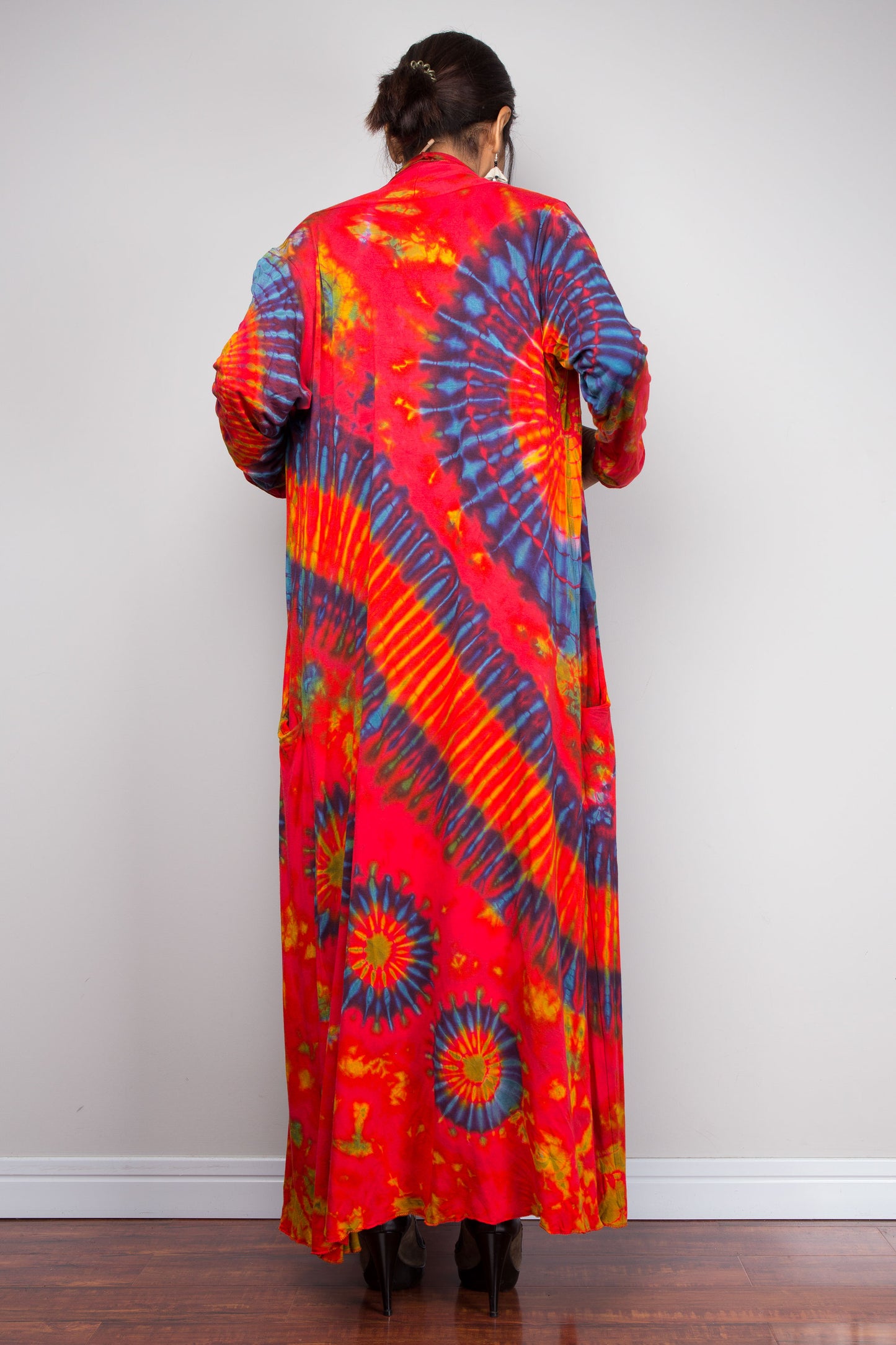Long Tie Dye Cardigan
