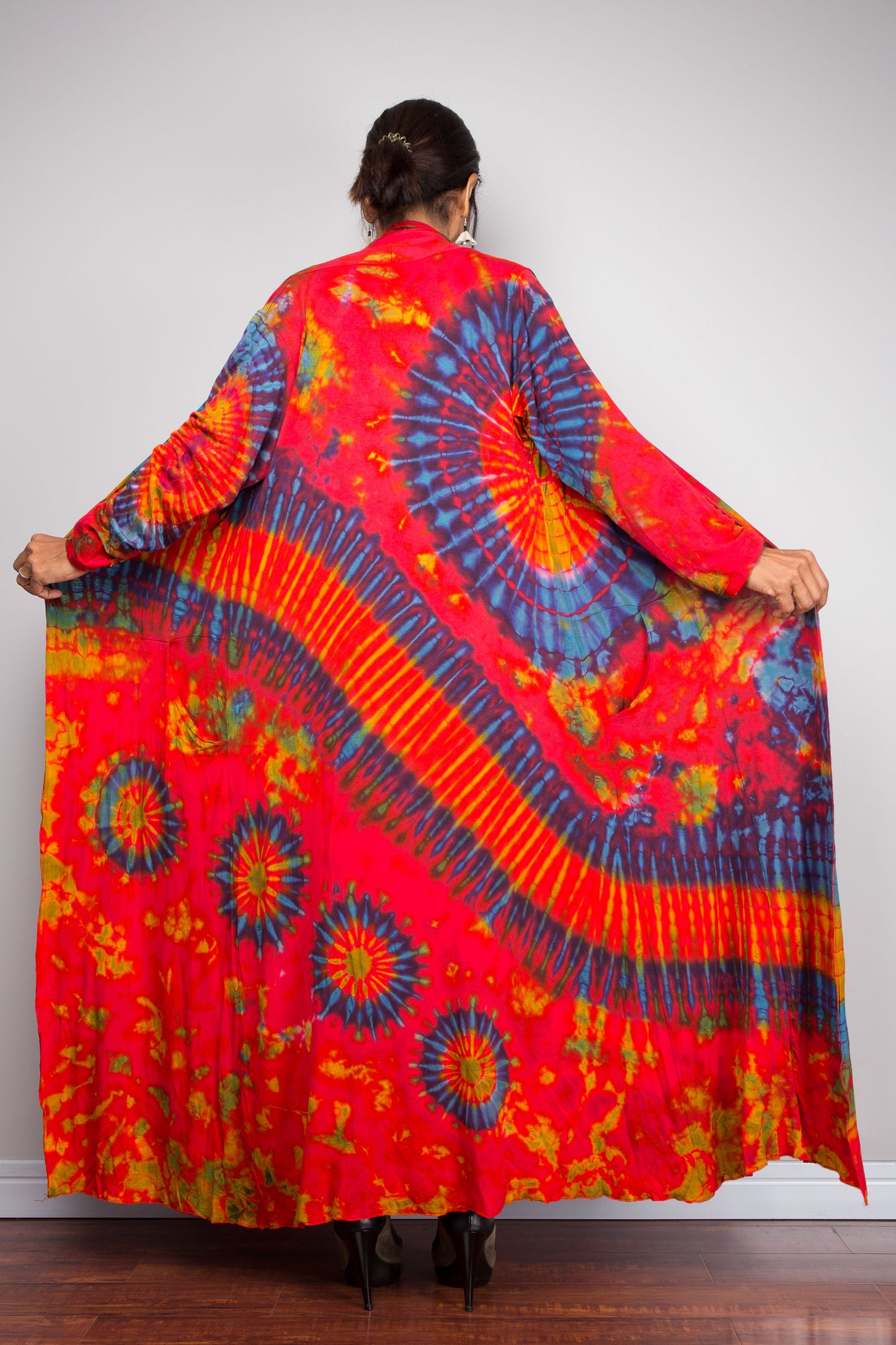Long Tie Dye Cardigan