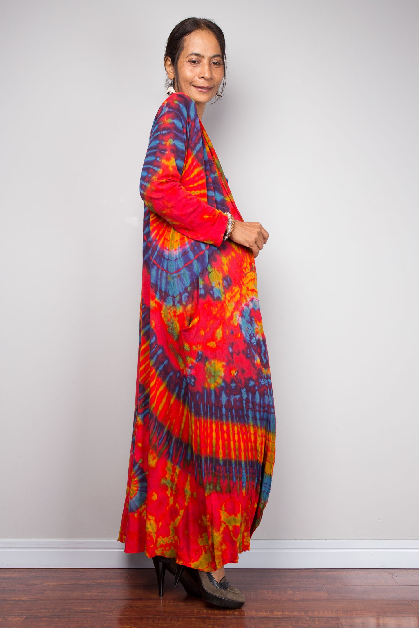 Long Tie Dye Cardigan