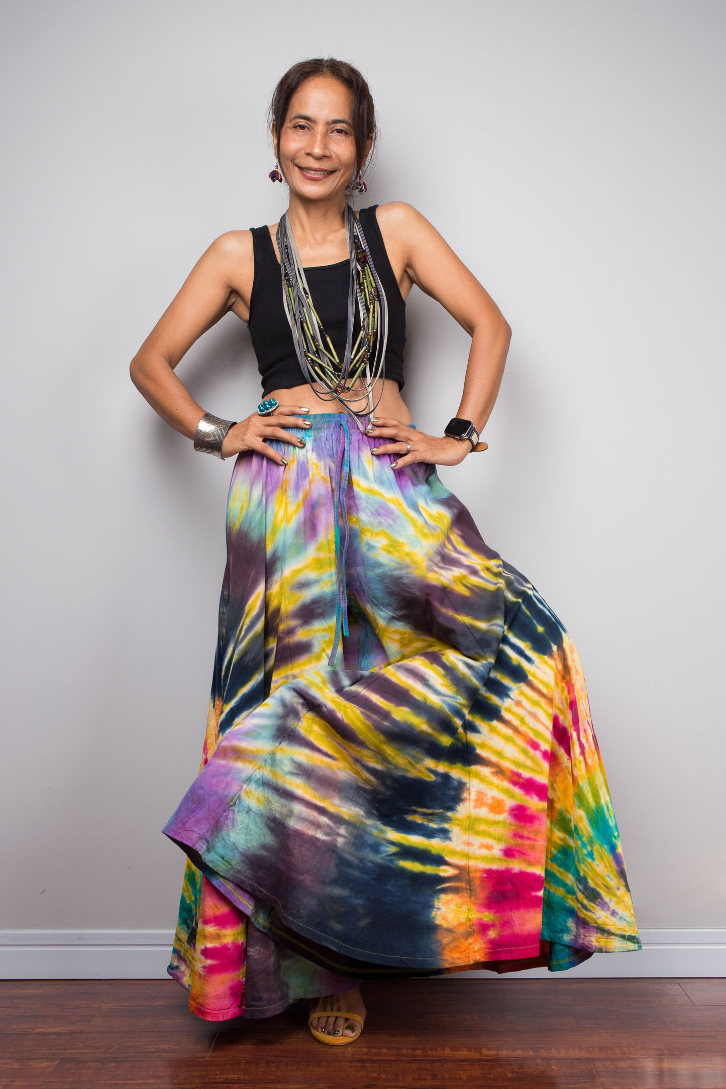 Aurora Tie Dye Wide Leg Palazzo Pants