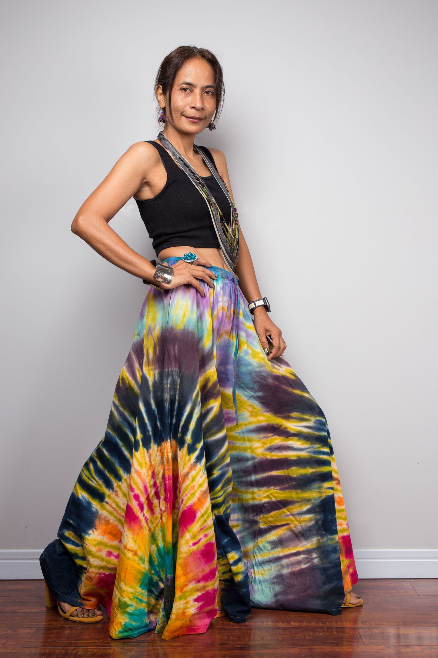 Aurora Tie Dye Wide Leg Palazzo Pants