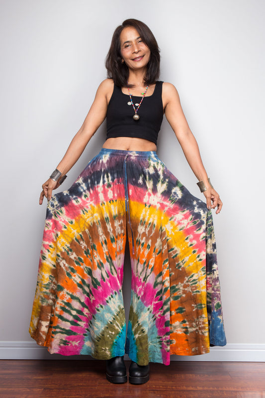 Tie Dye Wide Leg Pants