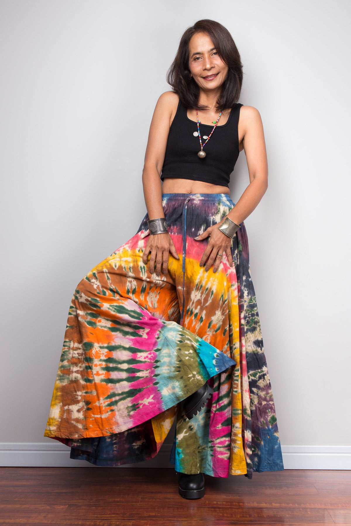 Tie Dye Wide Leg Pants
