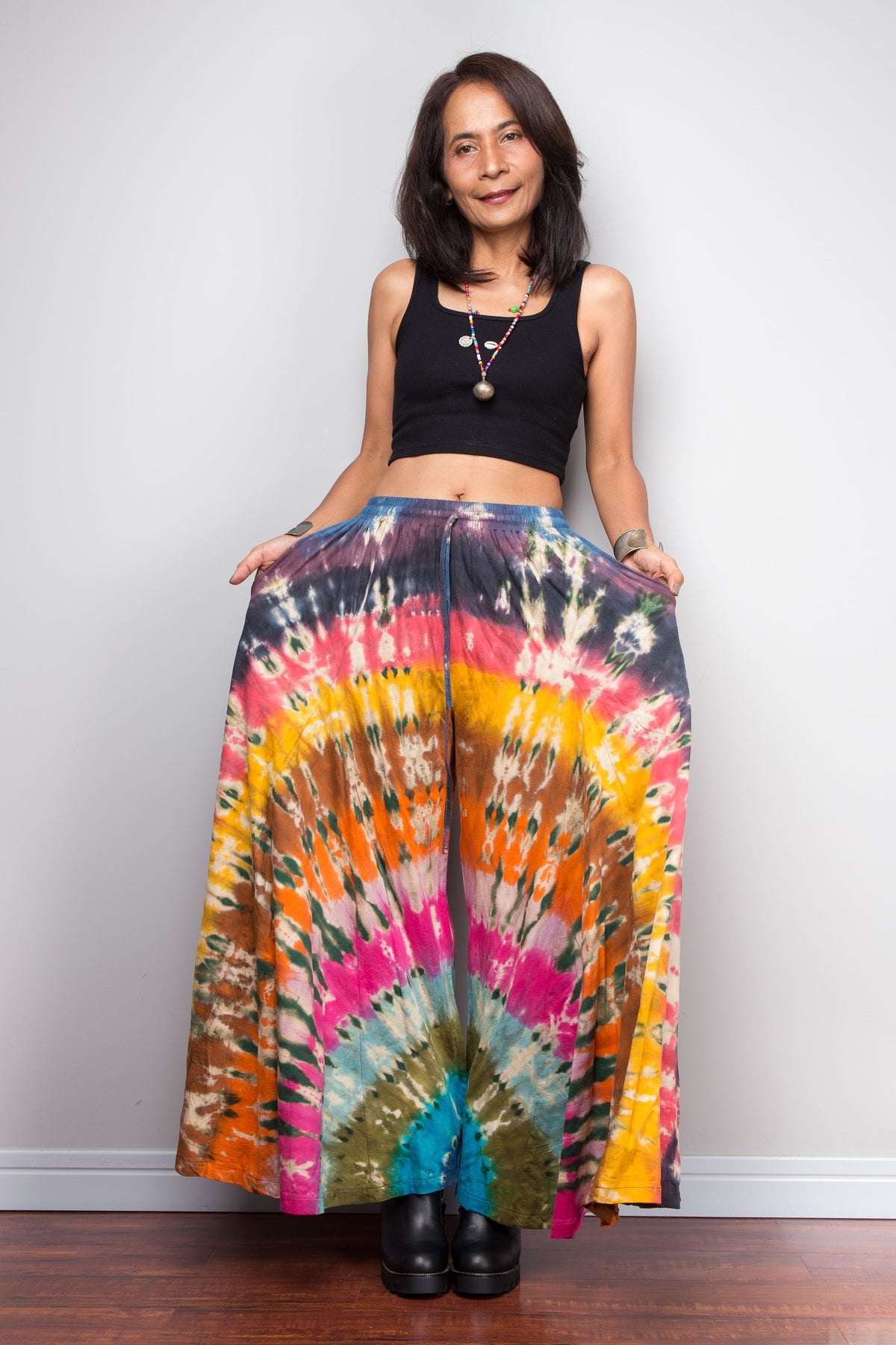 Tie Dye Wide Leg Pants