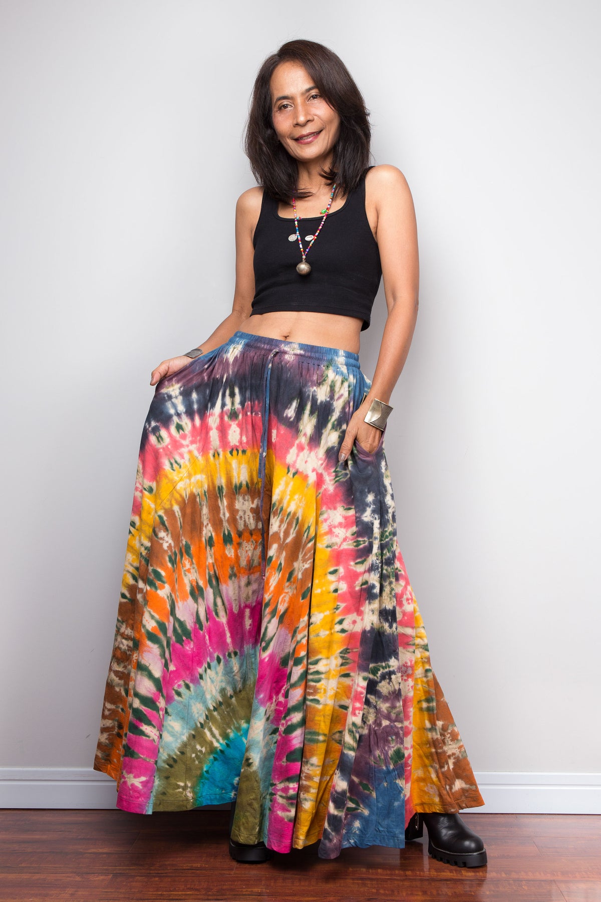 Tie Dye Wide Leg Pants