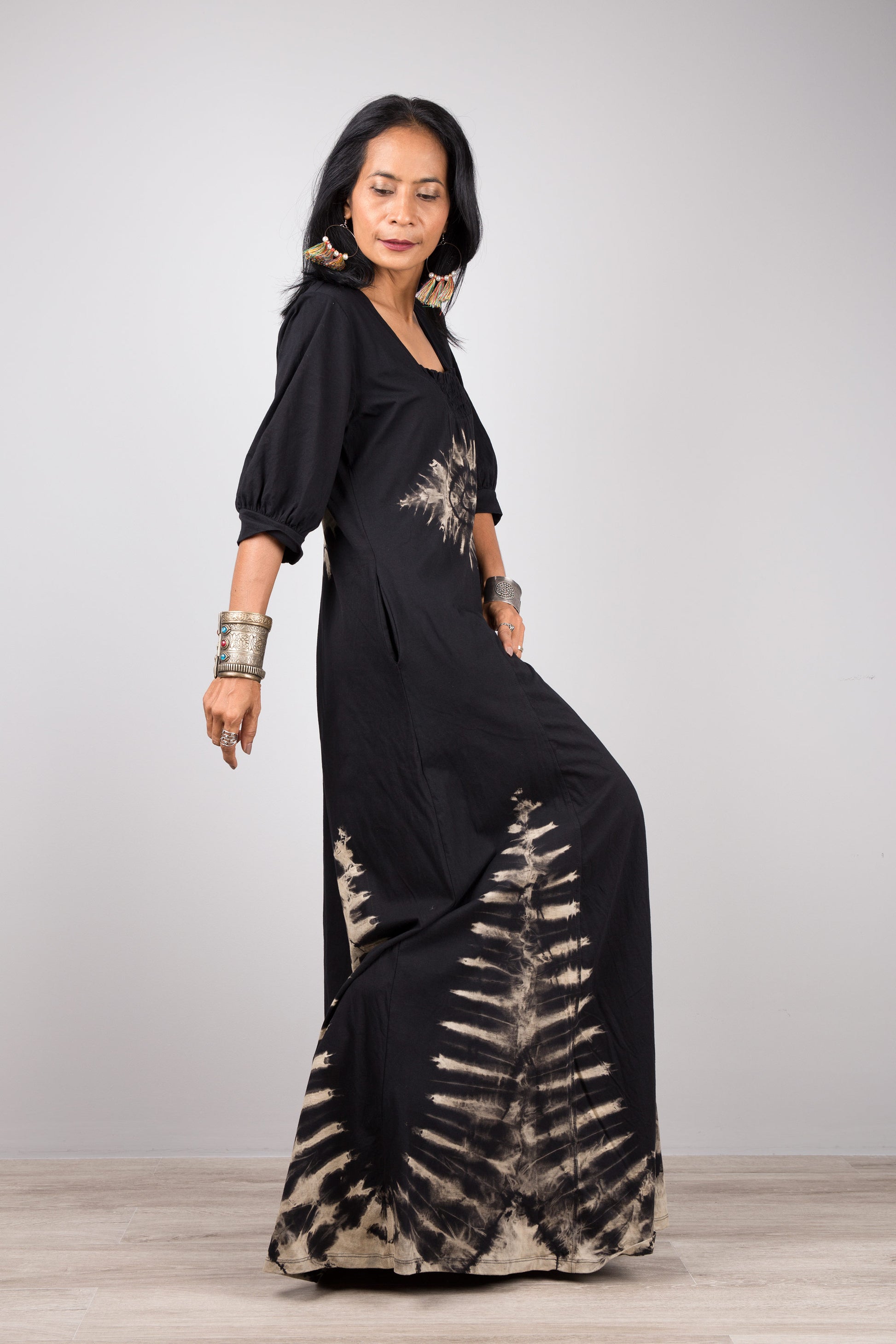 Black Tie Dye Maxi Dress Black Tie Dye Maxi Dress