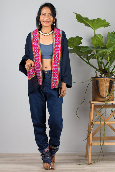 Nuichan kimono jacket for Women | Modern hill tribe fashion collection