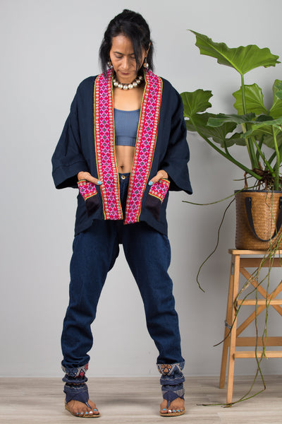 Nuichan kimono jacket for Women | Modern hill tribe fashion collection