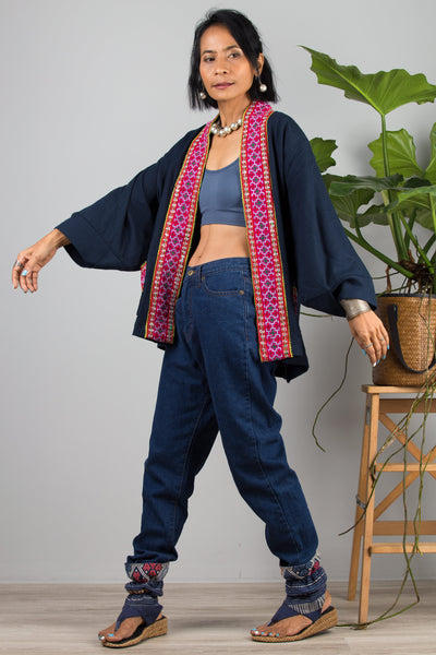 Nuichan kimono jacket for Women | Modern hill tribe fashion collection